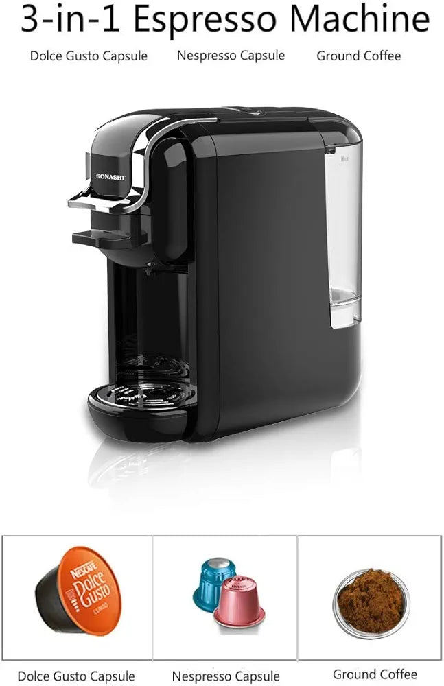 Machine à café 3 en 1 SONASHI SCM-4969 (NDRS)