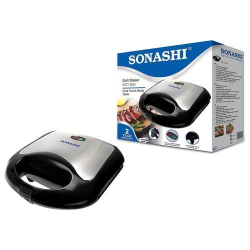 Sonashi Mini Panineuse et Grill à 2 tranches - SGT-853