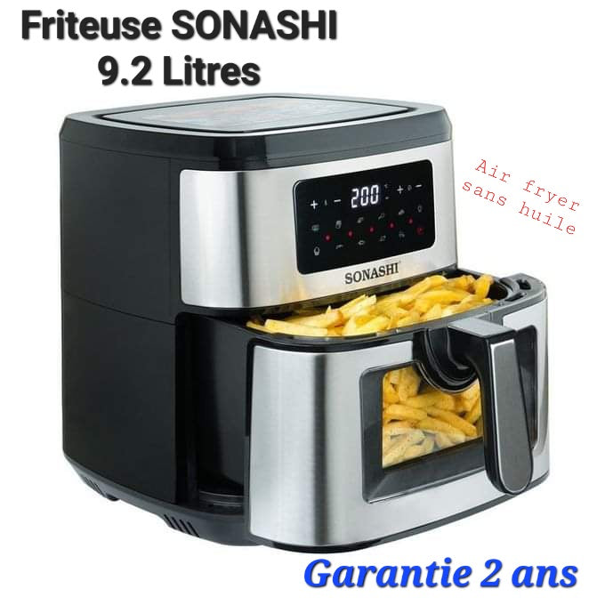 Friteuse Air Fryer sans huile 9.2L 2000W Sonashi SAF-920 (SLM)