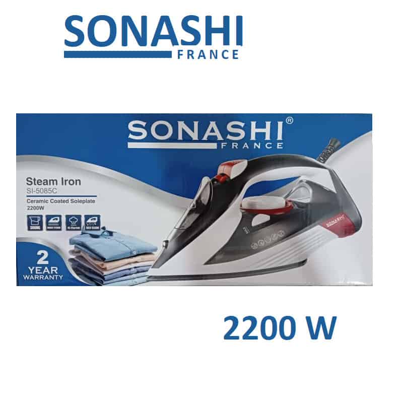 Sonashi Fer à repasser à vapeur semelle céramique 2200 W -SHI-5085C