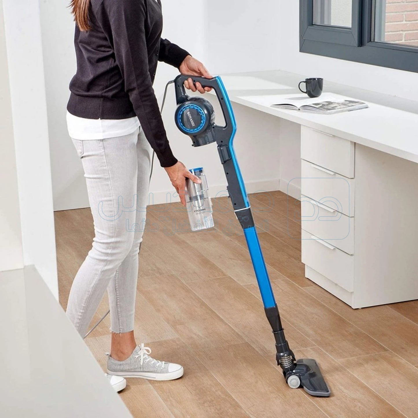 Aspirateur balai à main sonashi 0,9 L 600 W SVC-9032 Bleu (SID)
