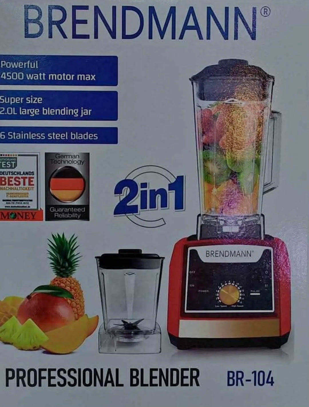 BLENDER 2EN1 BRENDMANN 2EN1 4500 BR-104