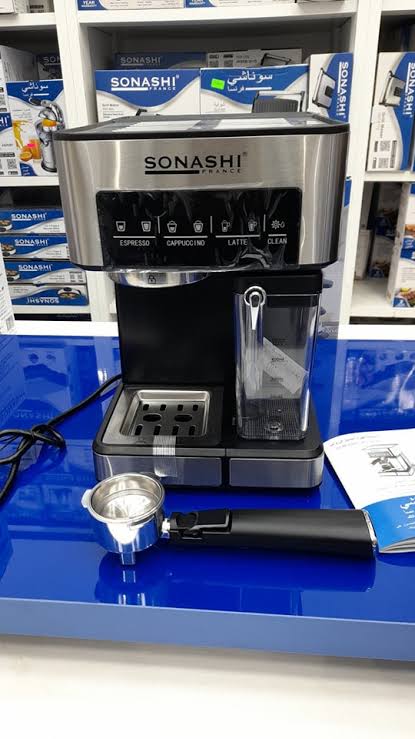 Machine à café cafetière expresso 1350W 15 Bars SONASHI SCM-4975