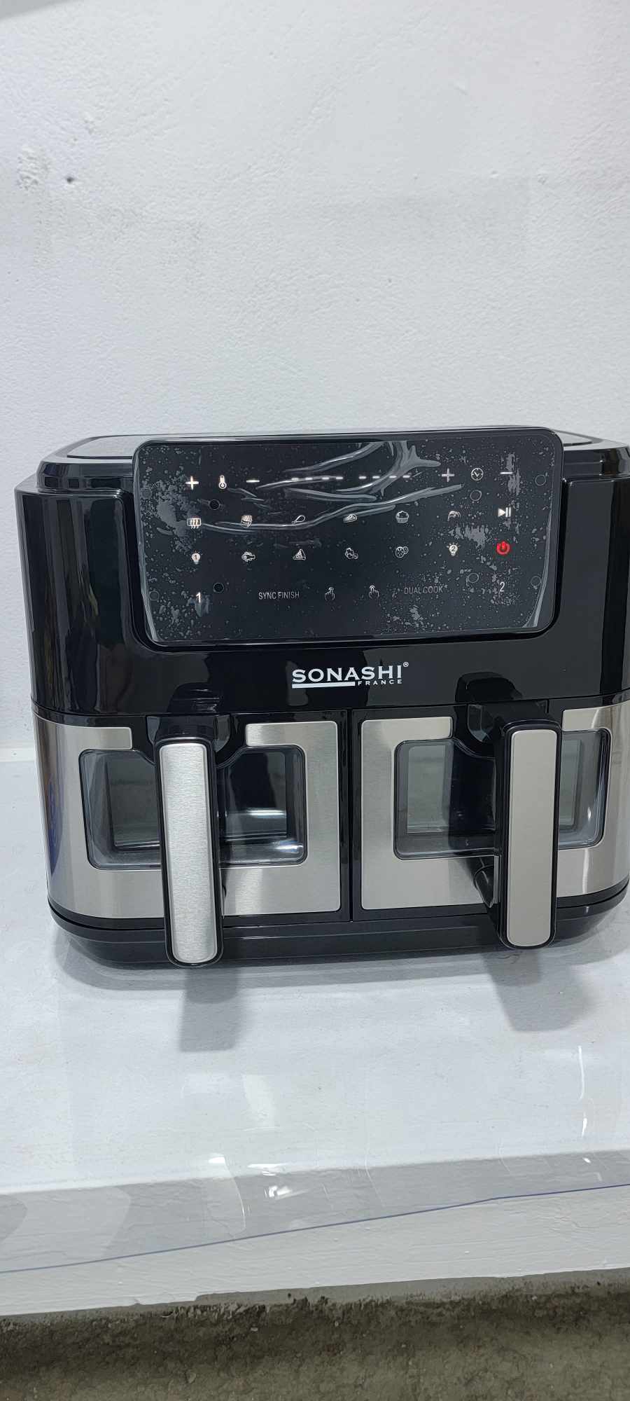 Friteuse Air Fryer SONASHI 10L DOUBLE BACS 2600W SAF-105 (YSM)