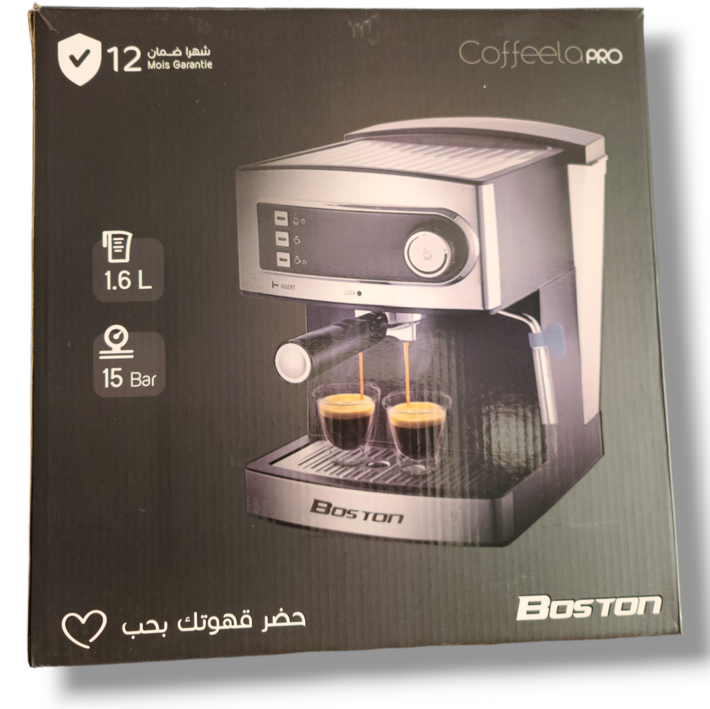 Machine à café BOSTON BCM-6002 15 BAR 850 W (NDR)