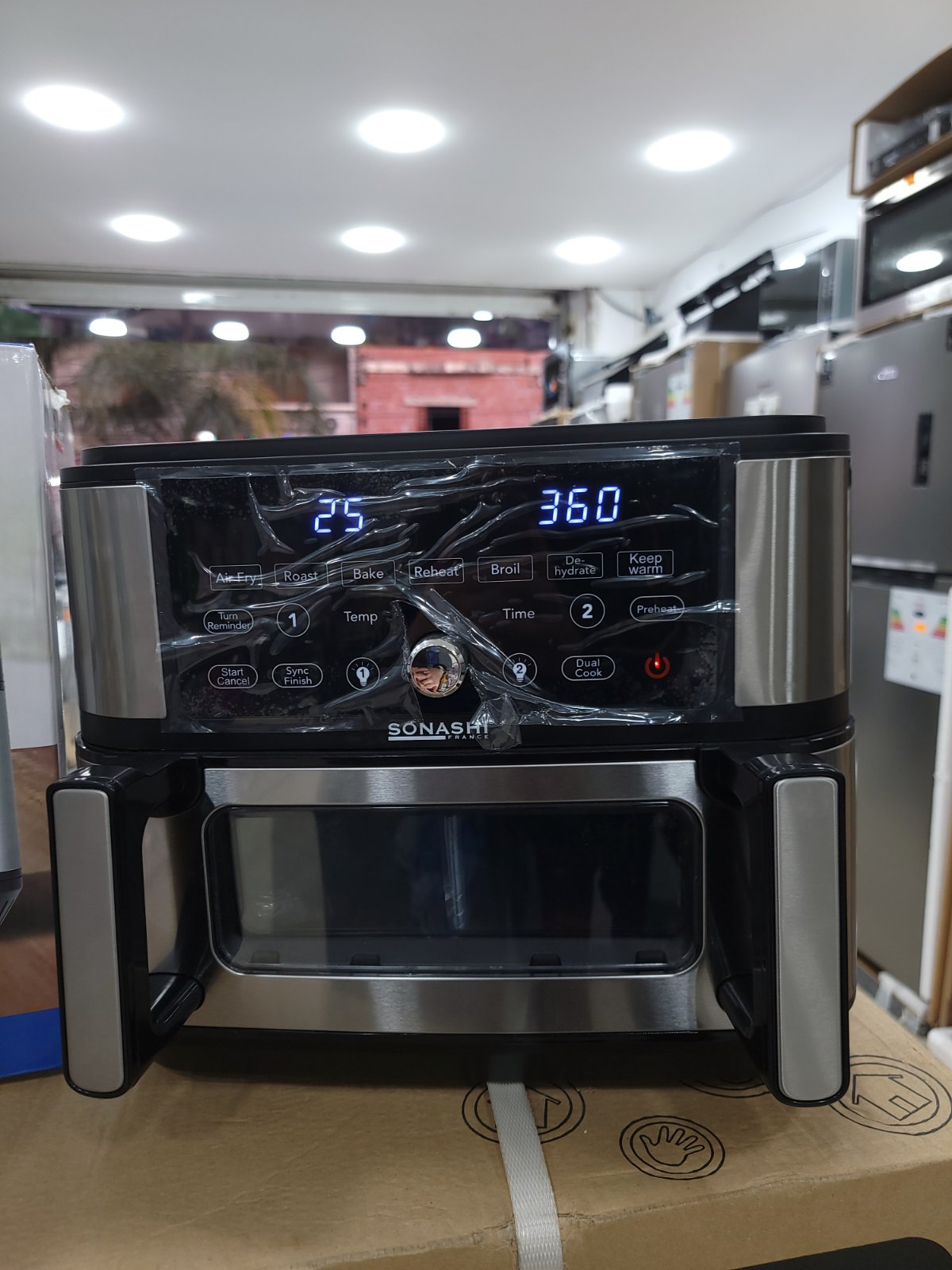 FRITEUSE AIR FRYER SONASHI 10.5L 2600W SAF-115 (YSM)