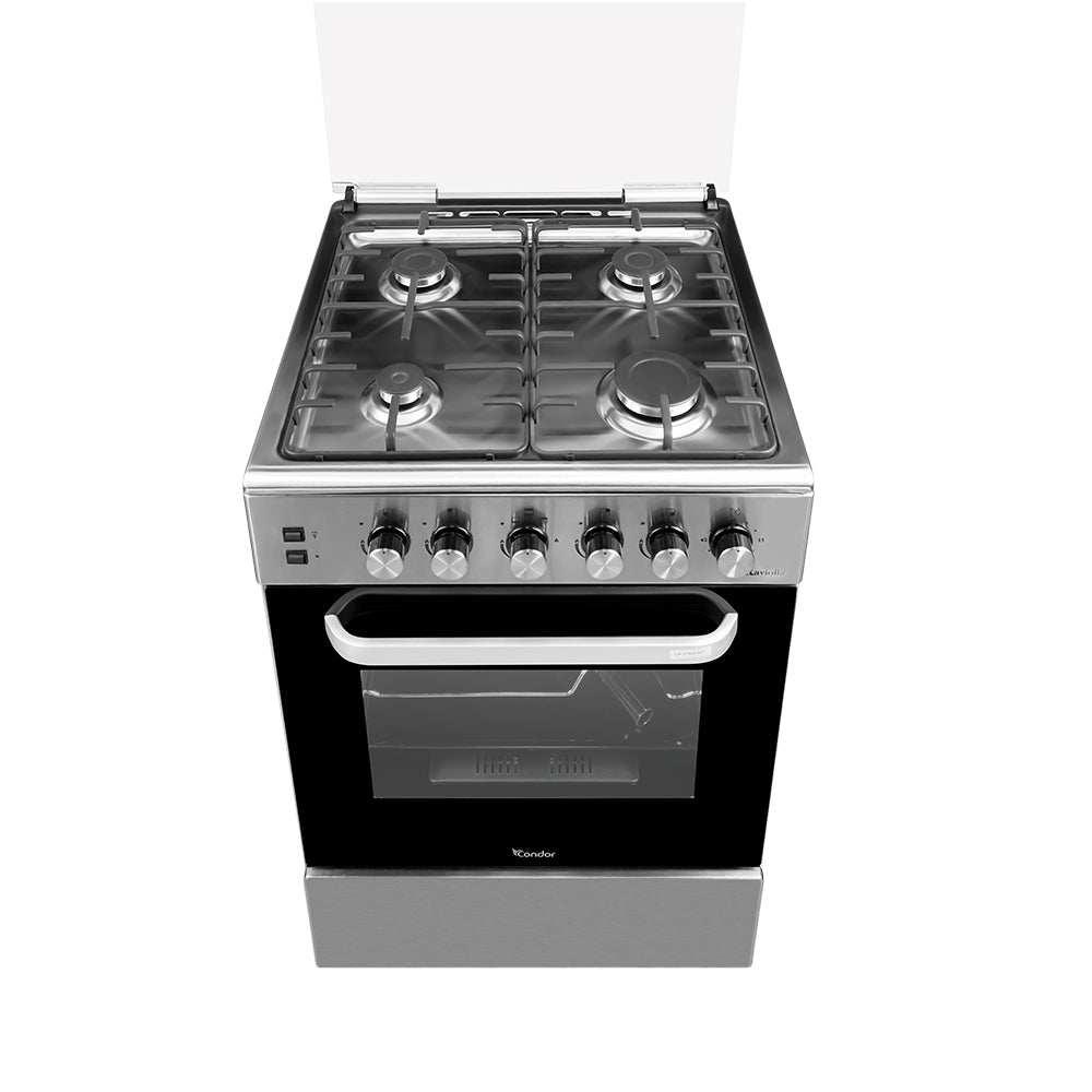 Cuisinière CONDOR RAVIOLLA 4 FEUX 60 CM RV2 TAB S GRAY C46RV20G