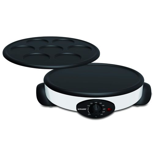 SONASHI Crêpière Et Machine À Pancakes 2en1 1500W SCRM-865