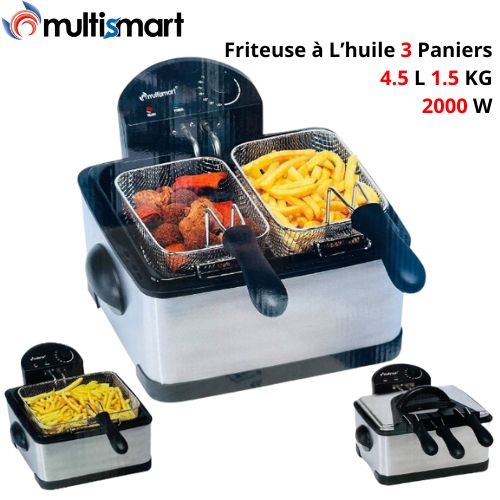 FRITEUSE MULTISMART A L HUILE 4.5L 3 BAC MS-FR1204