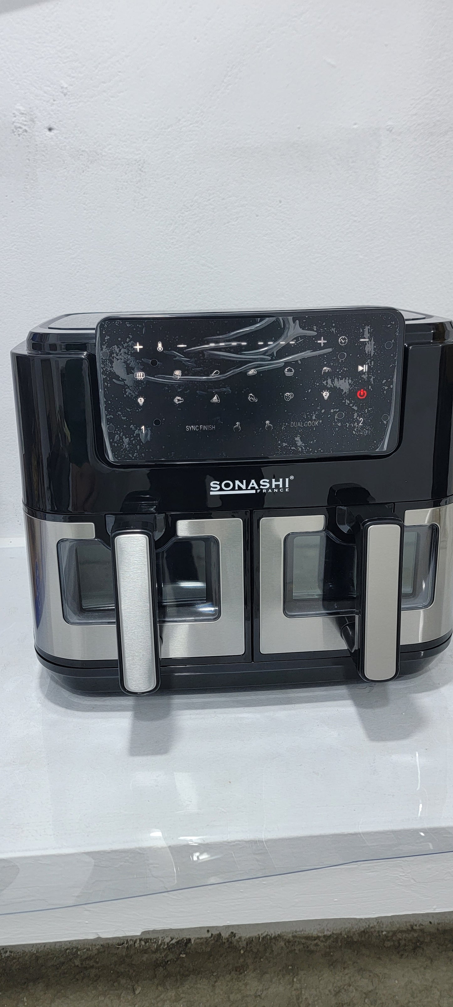 Friteuse Air Fryer SONASHI 10L double bacs SAF-105 (YSM)