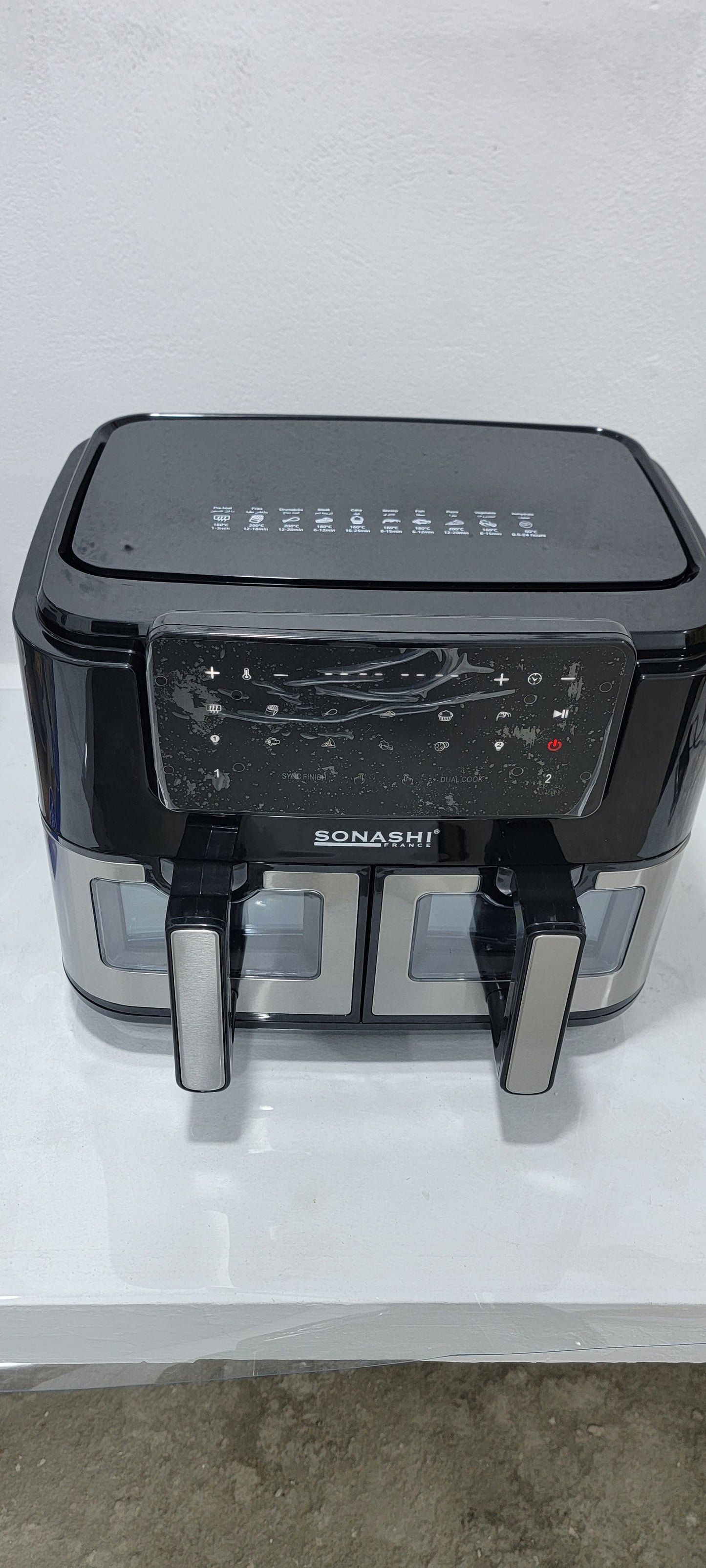 Friteuse Air Fryer SONASHI 10L double bacs SAF-105 (YSM)