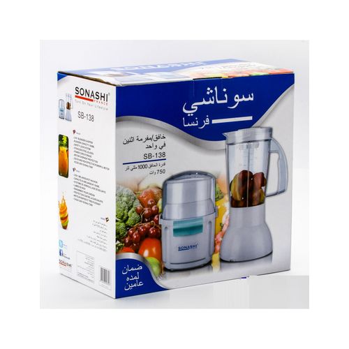 Sonashi Blender et hachoir 750 W SB-138