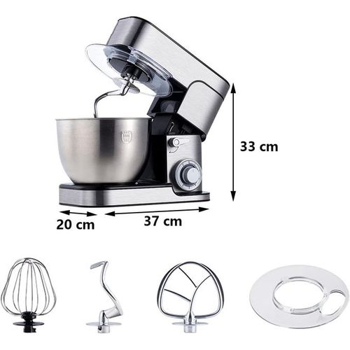 Pétrin Multifonctions Inox 1500W -07L Sonashi | SMX-154 [MSA]