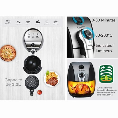 Friteuse Air Fryer ROBUSTE 3.2L 1500W AF3