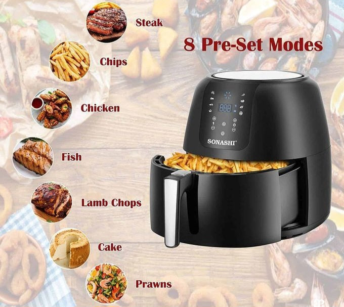 FRITEUSE AIR FRYER SONASHI 1800W 8.2L SAF-820