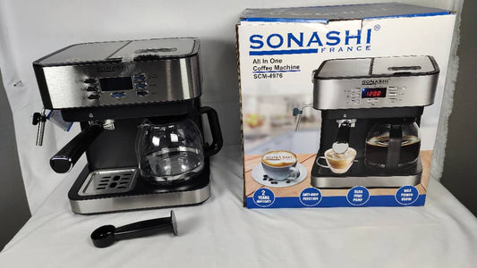 Machine à café cafetière expresso 850W 15 Bars SCM-4976
