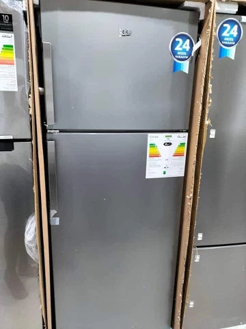 Réfrigérateur BEKO 2 PORTES 510L SILVER POIGNÉES EXTÉRIEURES RDSE510M21S