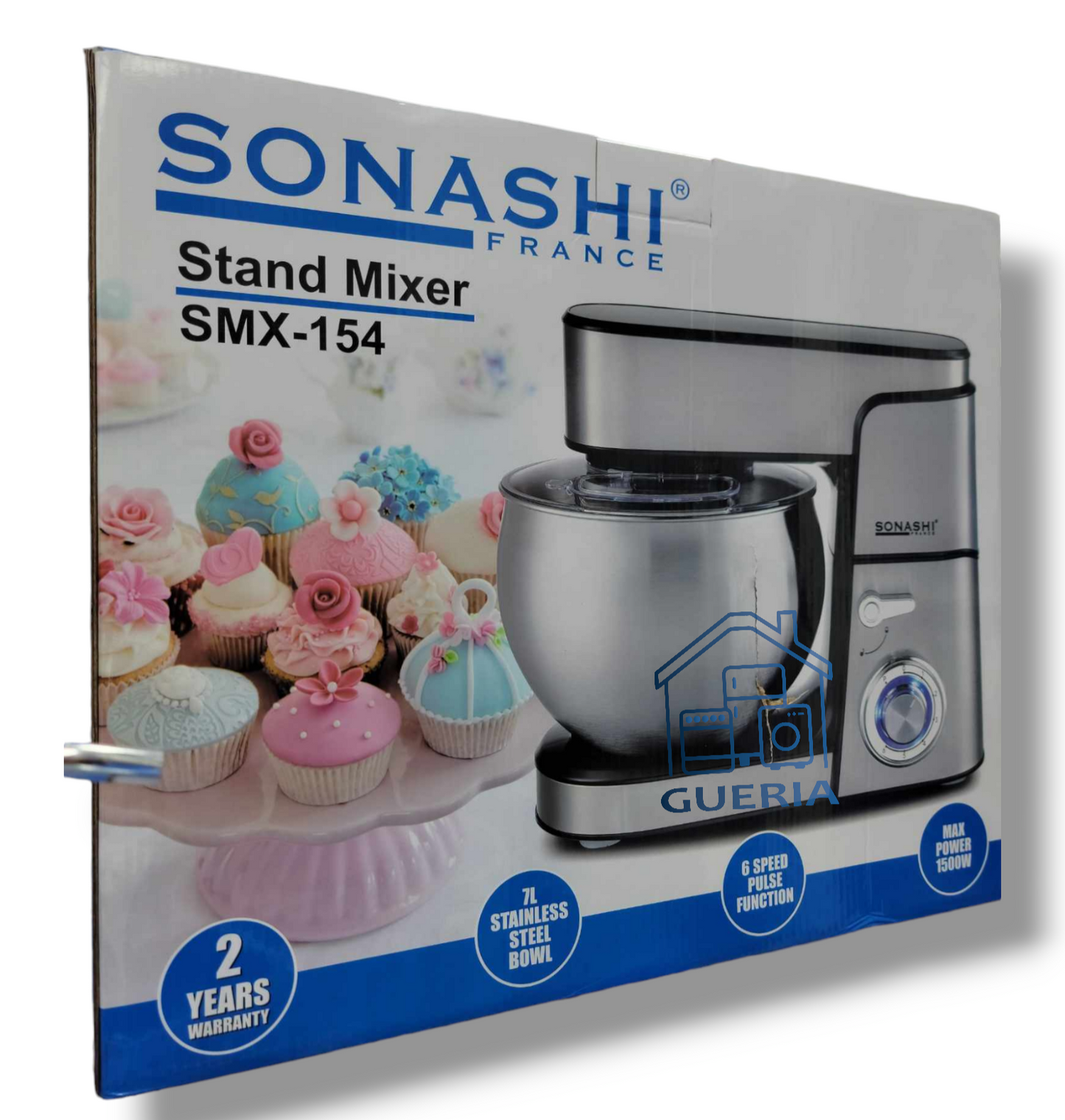 Pétrin Multifonctions Inox 1500W -07L Sonashi | SMX-154 [MSA]