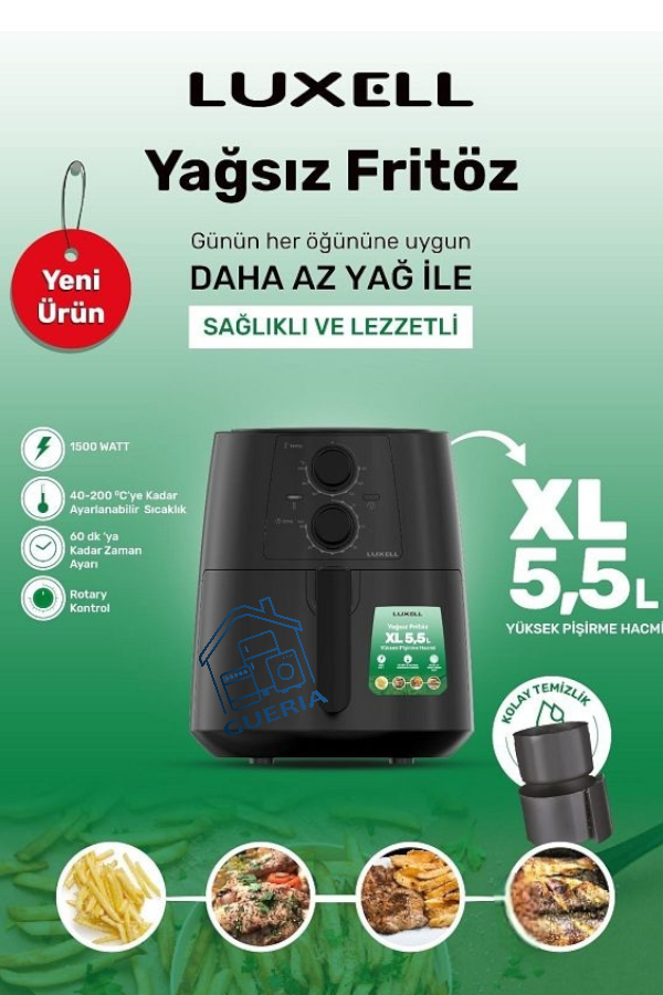 Friteuse Air Fryer LUXELL 5.5 L [DHO]