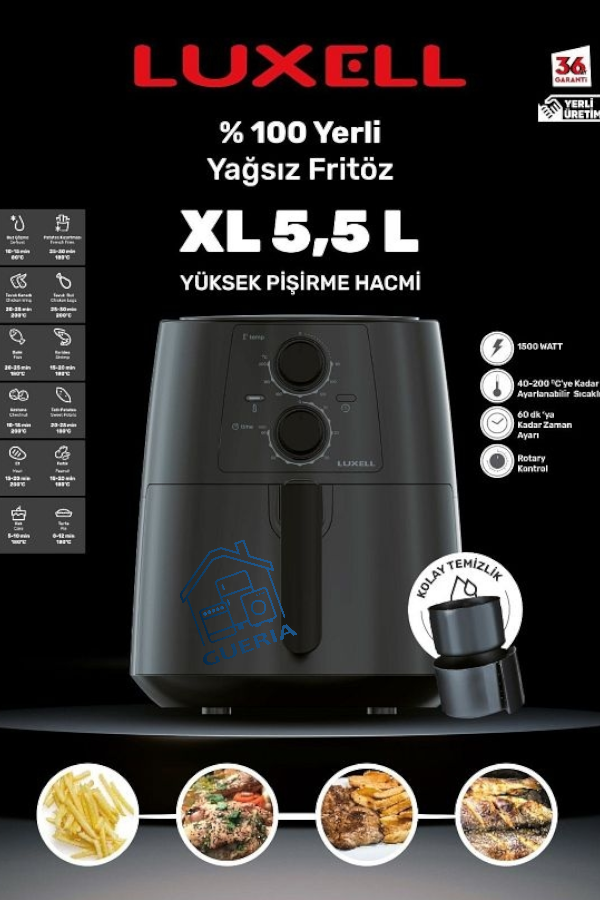 Friteuse Air Fryer LUXELL 5.5 L [DHO]