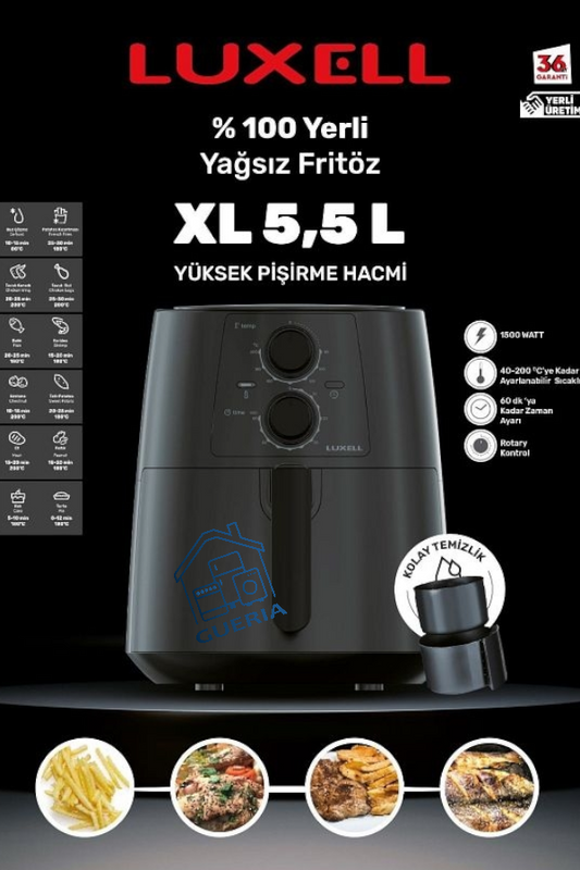 Friteuse Air Fryer LUXELL 5.5 L [DHO]