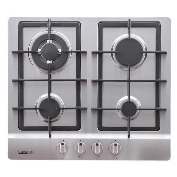 Plaque chauffante A Gaz Inox 4 Feux SONASHI SGH-022