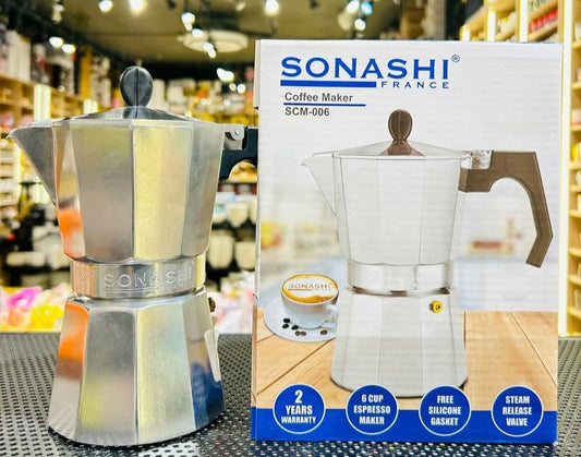 Mini Cafetière Espresso Capacité De 6 Tasses SONASHI SCM-006