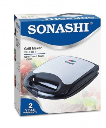 Sonashi Panineuse et Grill, Presse à Panini -1100W - SGT-851