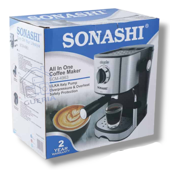 Machine à café SONASHI | SCM-4963 | 850 W | 15 Bar {YSM}