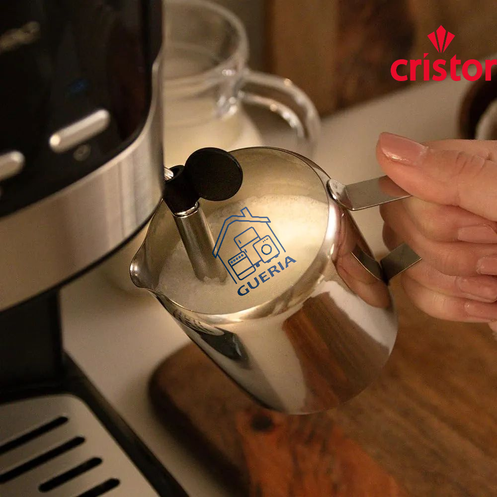 Machine à Café CRISTOR 2 Bras (Capsule/Poudre) + Cappuccino 20 Bars 1100W CMD110NS {YSM}