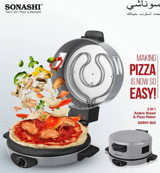Machine à pain et pizza 2en1 SONASHI SABM-863 (MSA)