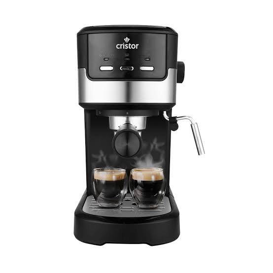 Machine à Café CRISTOR 2 Bras (Capsule/Poudre) + Cappuccino 20 Bars 1100W CMD110NS {YSM}