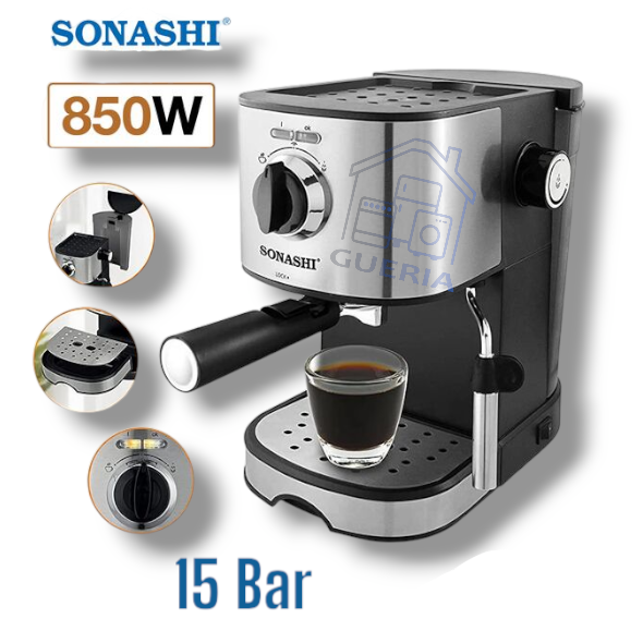 Machine à café SONASHI | SCM-4963 | 850 W | 15 Bar {YSM}