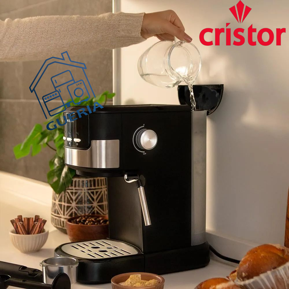 Machine à Café CRISTOR 2 Bras (Capsule/Poudre) + Cappuccino 20 Bars 1100W CMD110NS {YSM}