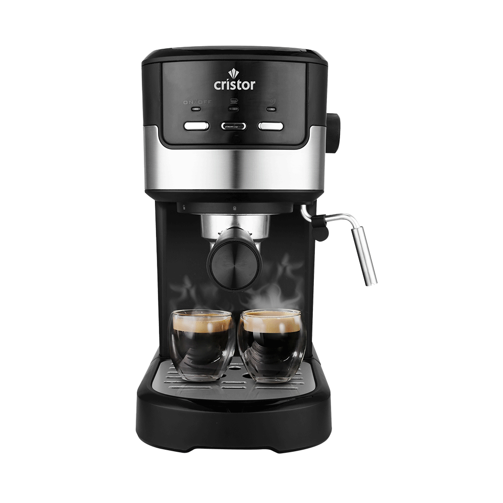 Machine à Café CRISTOR 2 Bras (Capsule/Poudre) + Cappuccino 20 Bars 1100W CMD110NS {YSM}