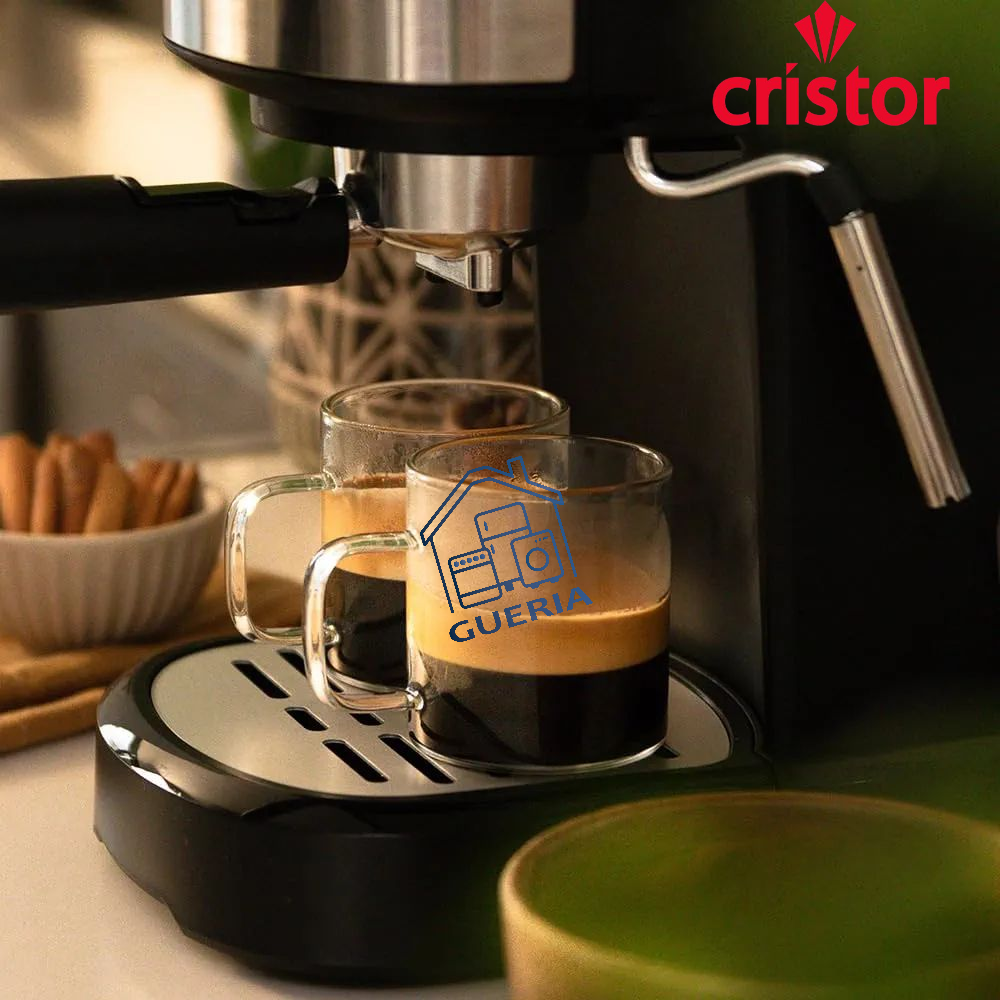 Machine à Café CRISTOR 2 Bras (Capsule/Poudre) + Cappuccino 20 Bars 1100W CMD110NS {YSM}