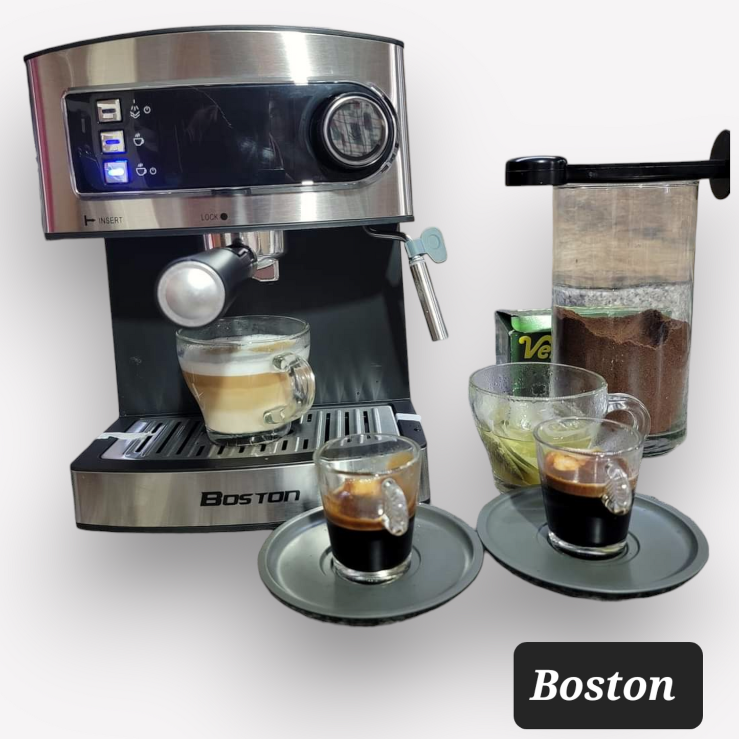 Machine à café BOSTON BCM-6002 15 BAR 850 W (NDR)